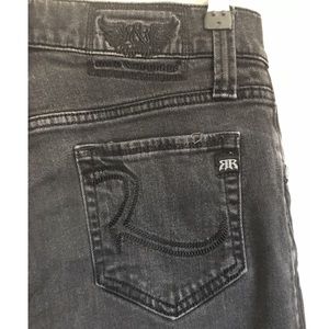 Rock & Republic faded black skinny jean 31x33